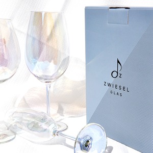 오로라 아이벤토 와인 2P SET 쇼트즈위젤 홀로그램 미스틱 글라스 선물 세트